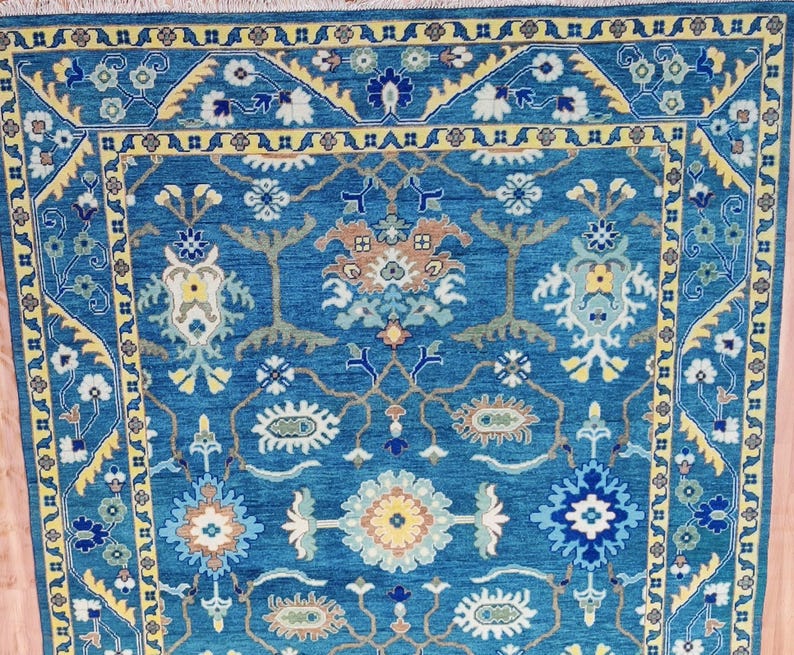 Hand knotted Rug Oushak - Image 4
